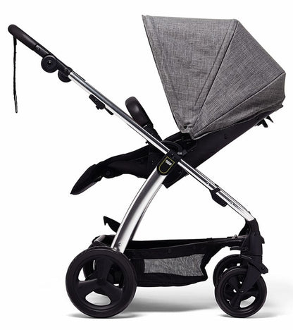 Mamas & Papas Sola 2 Chrome Stroller & Carrycot - Grey Marl