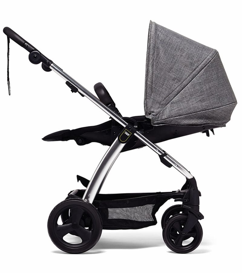 Mamas & Papas Sola 2 Chrome Stroller & Carrycot - Grey Marl