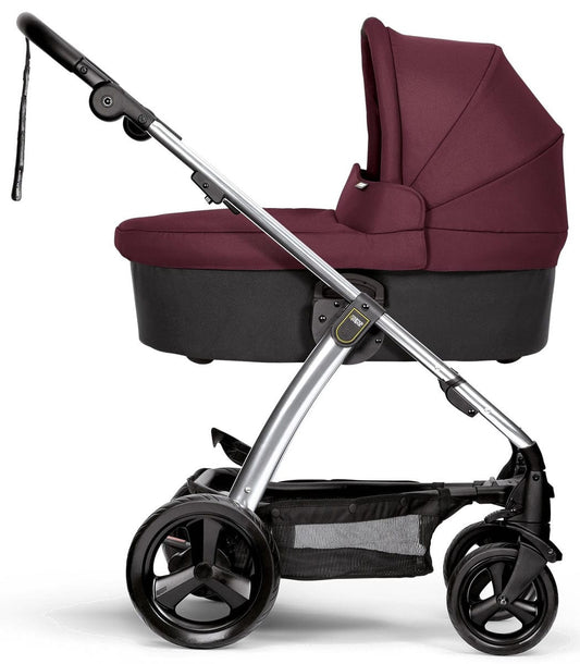 Mamas & Papas Sola 2 Chrome Stroller & Carrycot - Mulberry - 5492356W1-1036356W1