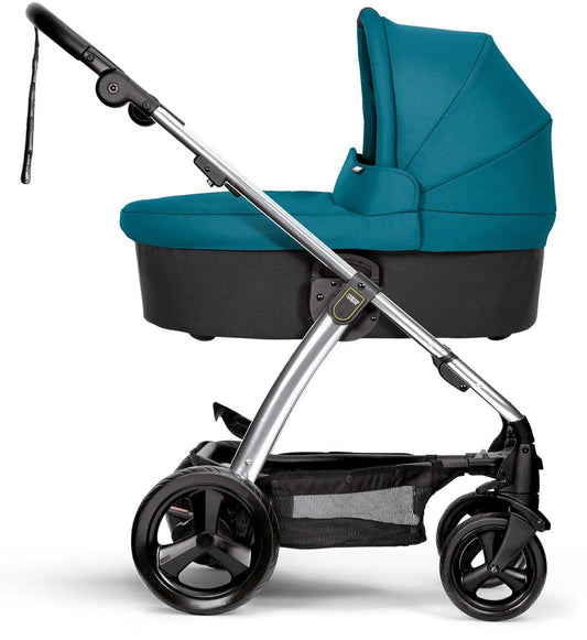 Mamas & Papas Sola 2 Chrome Stroller & Carrycot - Petrol Blue - 5492H74W1-1036H74W1