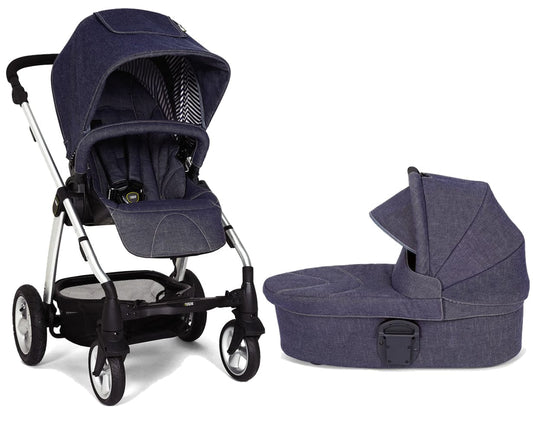 Mamas & Papas Sola 2 MTX Stroller & Carrycot - Denim - 3235M66W1-CC