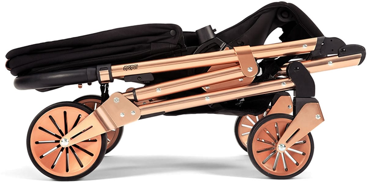 Mamas & Papas Urbo 2 Stroller, Signature Edition - Black / Rose Gold - 1037U76W1