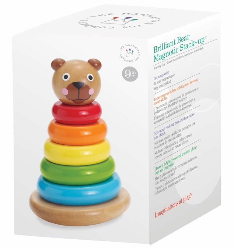 Manhattan Toy Brilliant Bear Magnetic Stack-up - 211540