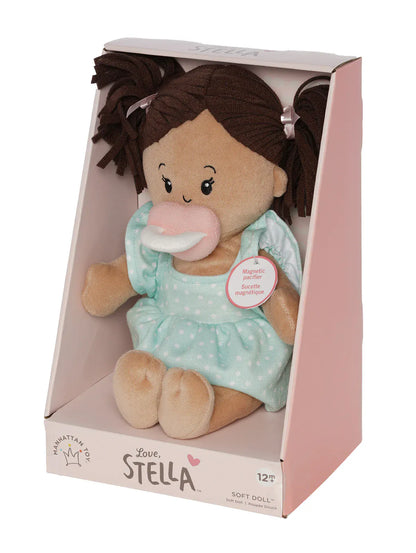 Manhattan Toy Love, Stella Doll Beige with Brown Pigtails - 168160