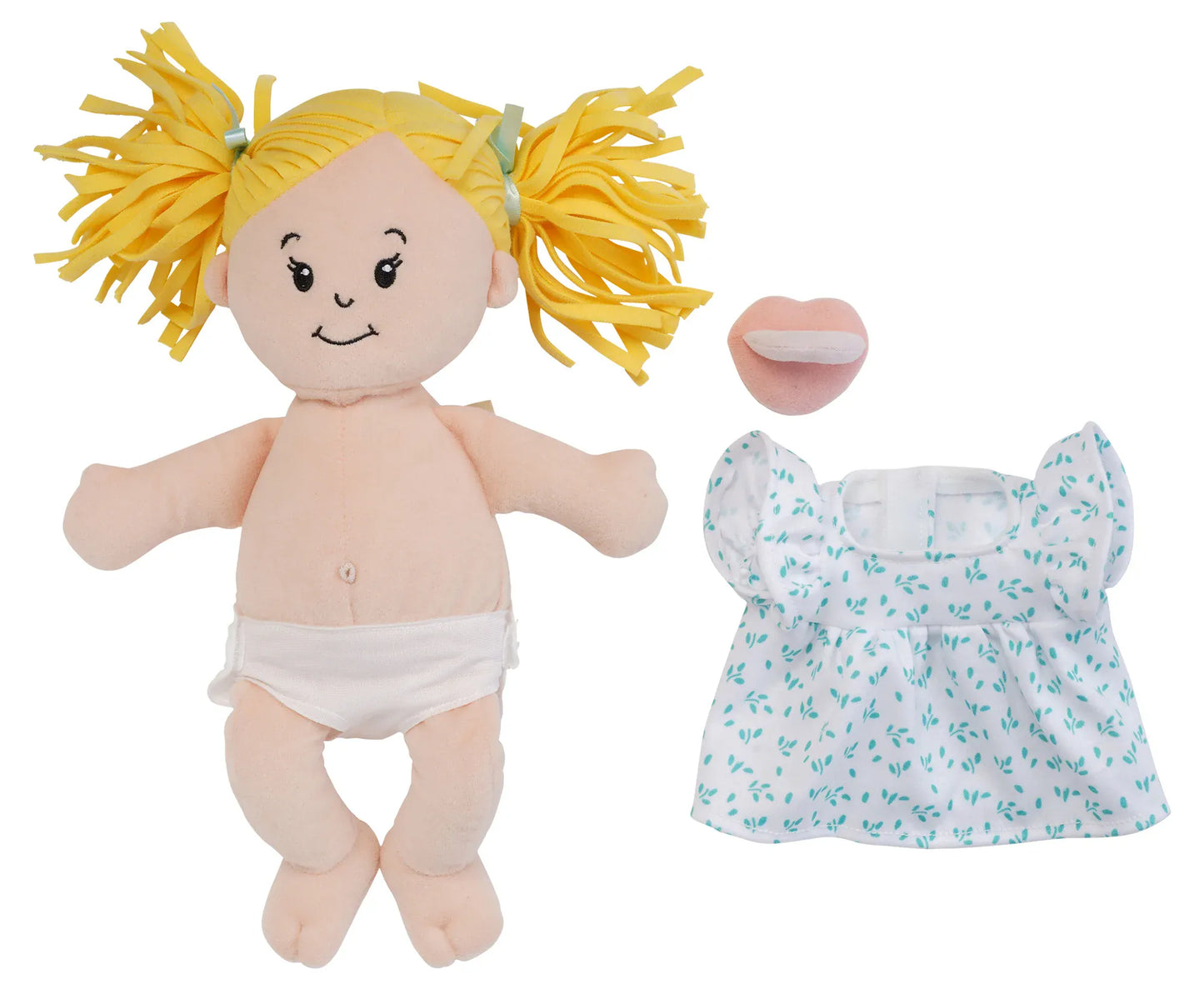 Manhattan Toy Love, Stella Doll Peach with Blonde Pigtails - 168170R1