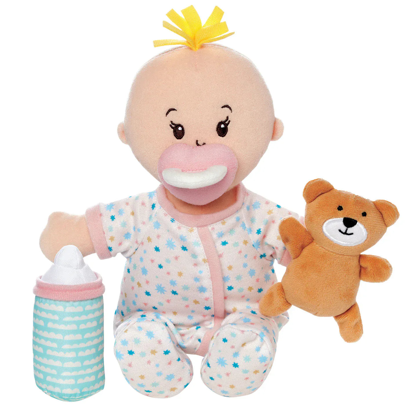 Manhattan Toy Love, Stella Sleepy Time Set Peach Doll with Blonde Tuft - 152960R1