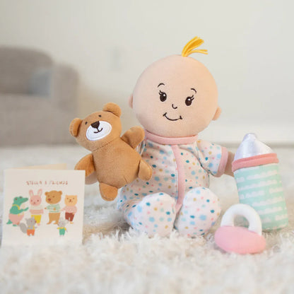 Manhattan Toy Love, Stella Sleepy Time Set Peach Doll with Blonde Tuft - 152960R1