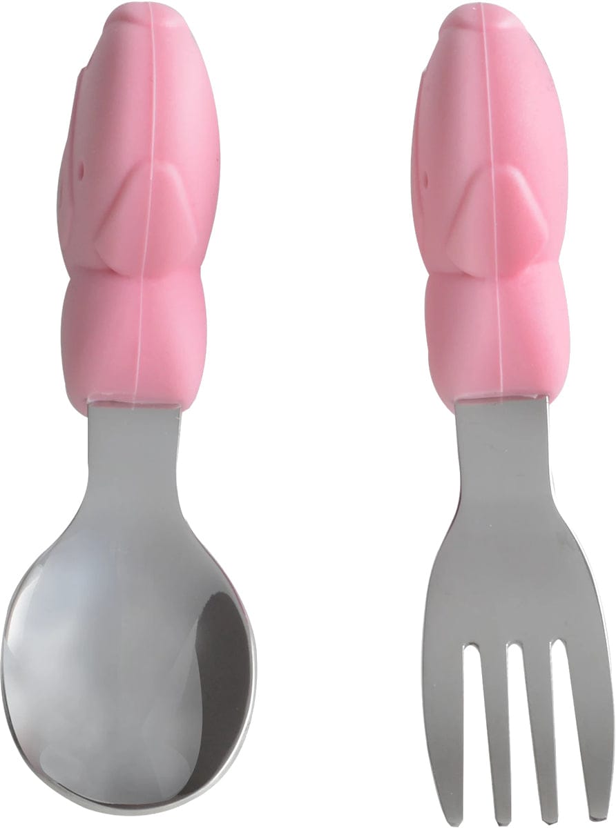 Marcus & Marcus Palm Grasp Spoon & Fork Set Pokey the Piglet