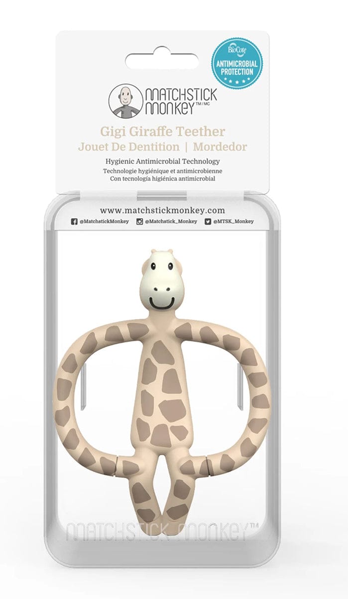 Matchstick Monkey Animal Teether - Gigi Giraffe - 19-13003