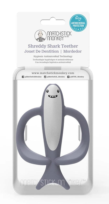 Matchstick Monkey Animal Teether - Shreddy Shark - 19-13007