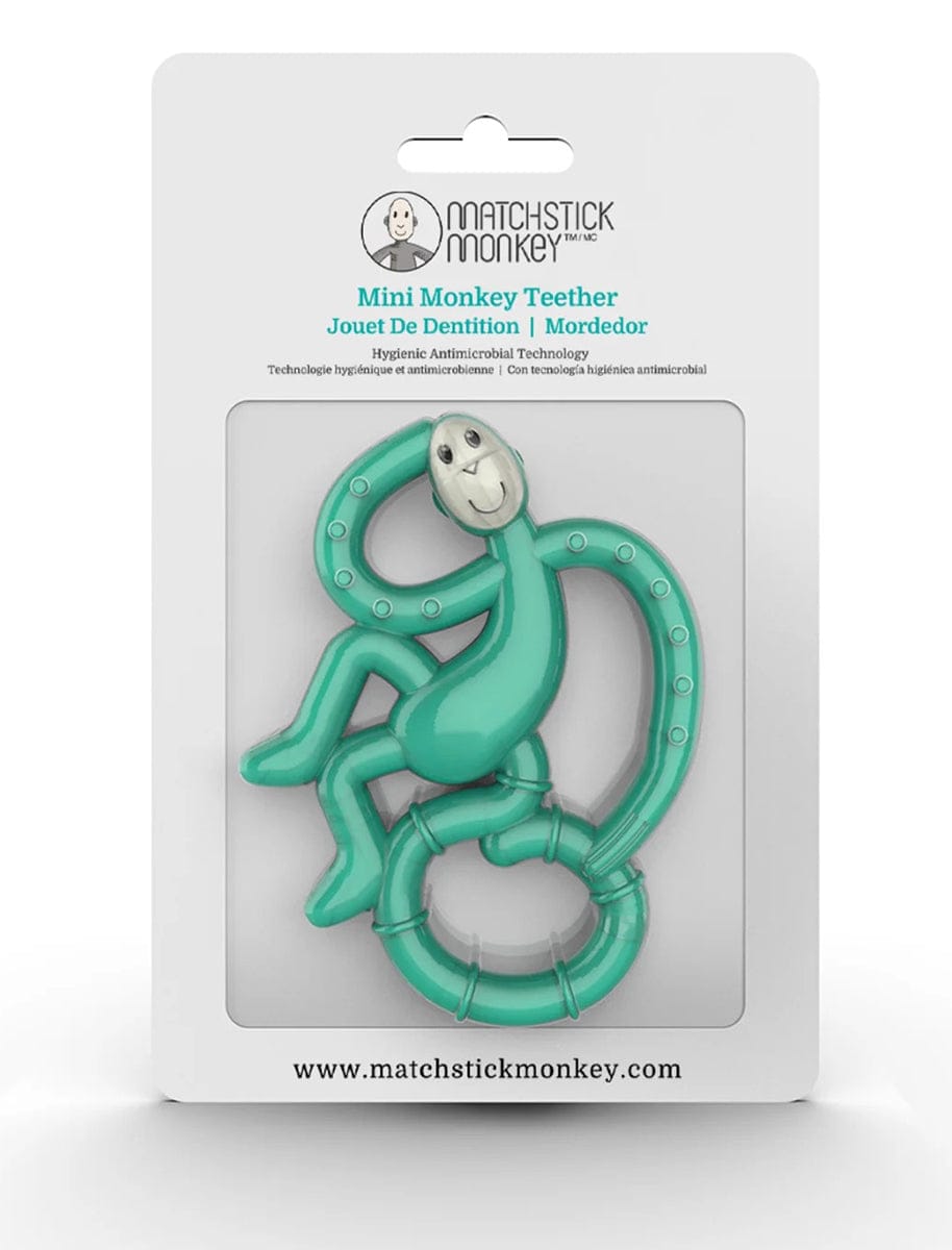 Matchstick Monkey Mini Monkey Teether - Green - 19-11006