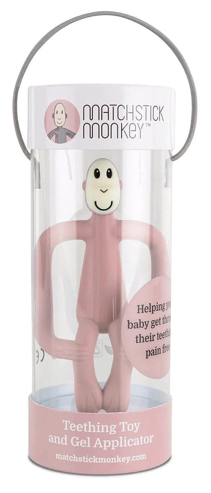 Matchstick Monkey Original Monkey Teething Toy - Dusty Pink - 19-10009