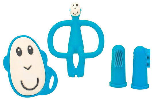 Matchstick Monkey Teething Starter Set - Blue - 19-16000