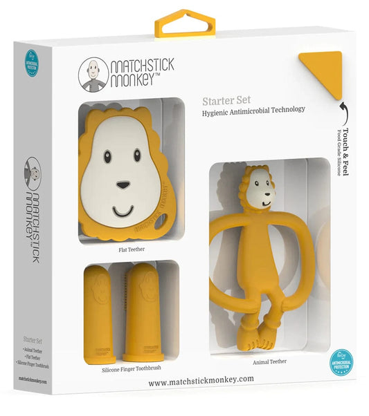Matchstick Monkey Teething Starter Set - Ludo Lion - 19-16004