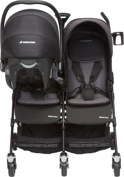 Maxi-Cosi Dana For2 Double Stroller - Devoted Black - CV316BIZ