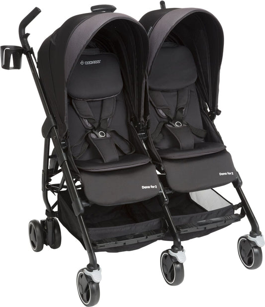 Maxi-Cosi Dana For2 Double Stroller - Devoted Black - CV316BIZ