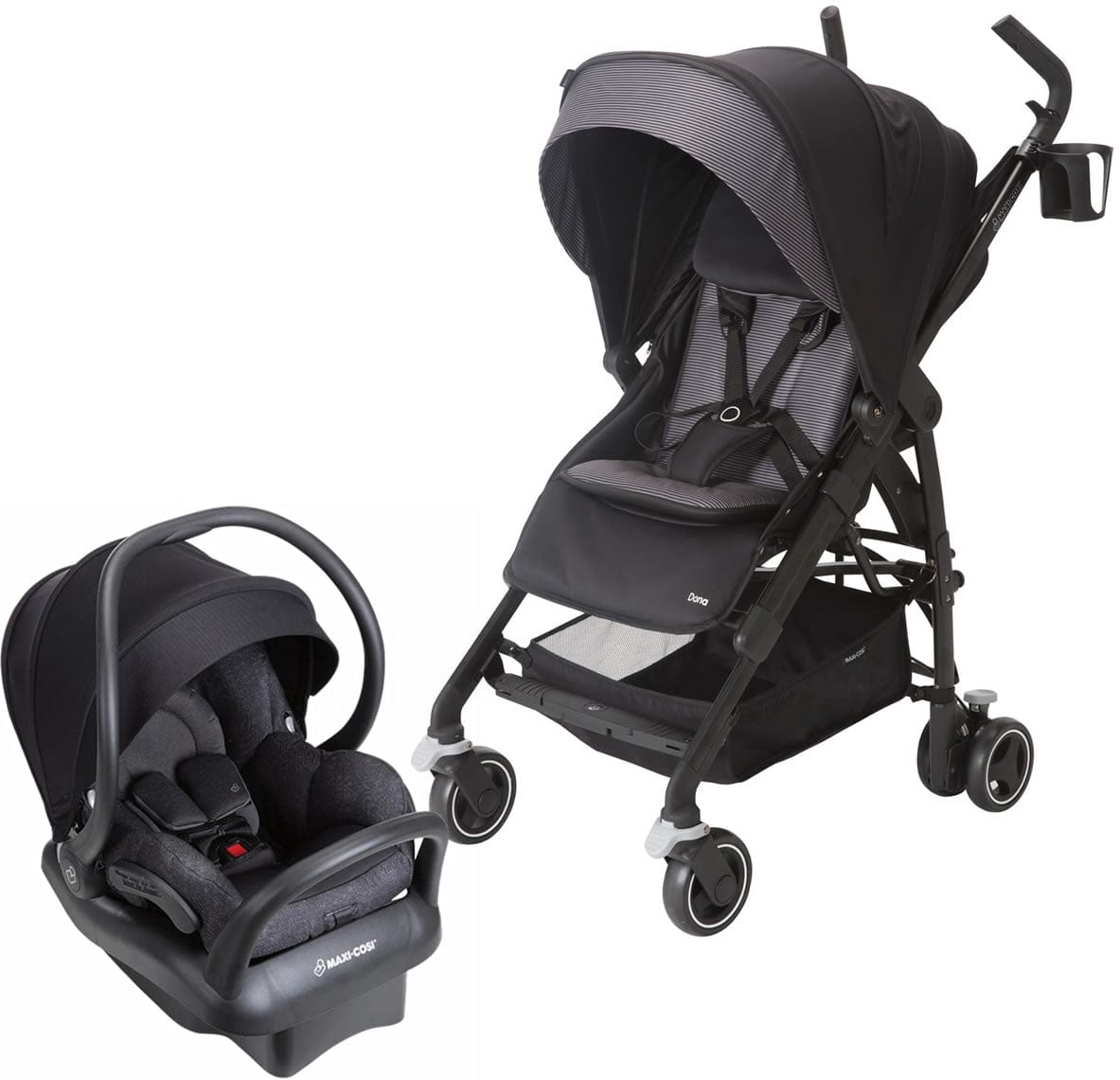 Maxi Cosi Dana + Mico Max 30 Travel System - Devoted Black/Nomad Black - CV258BIZ-IC302ETKA
