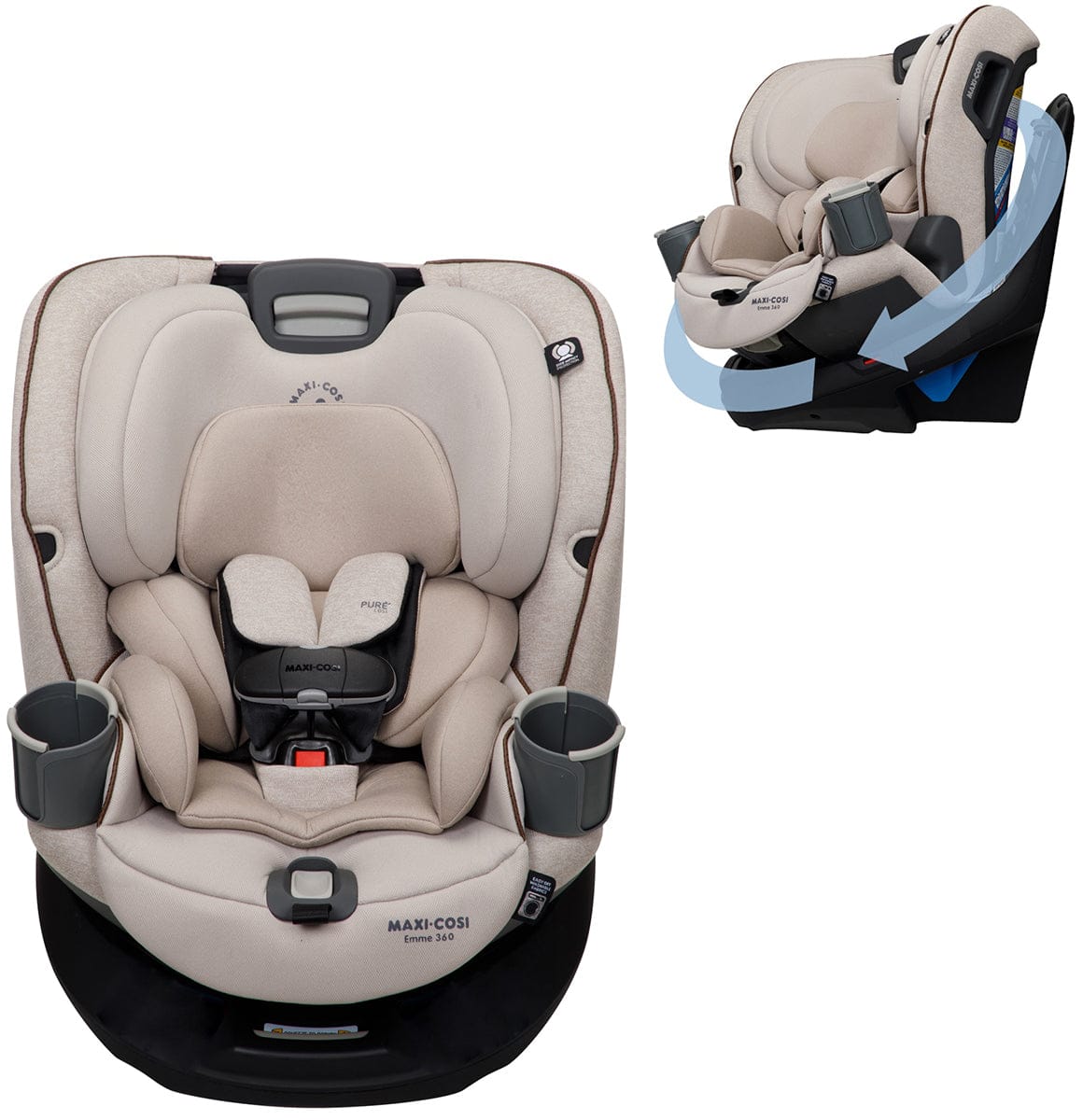 Maxi-Cosi Emme 360 Rotating All-in-One Convertible Car Seat - Desert Wonder - CC268GKF