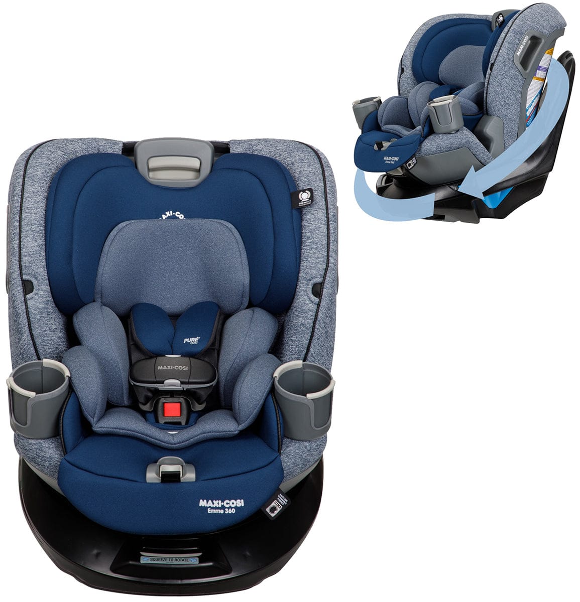 Maxi-Cosi Emme 360 Rotating All-in-One Convertible Car Seat - Navy Wonder - CC268GNZ