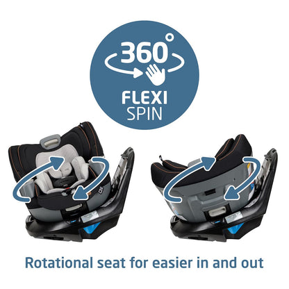 Maxi-Cosi Emme 360 Rotating All-in-One Convertible Car Seat - Network Grey - CC293GLS