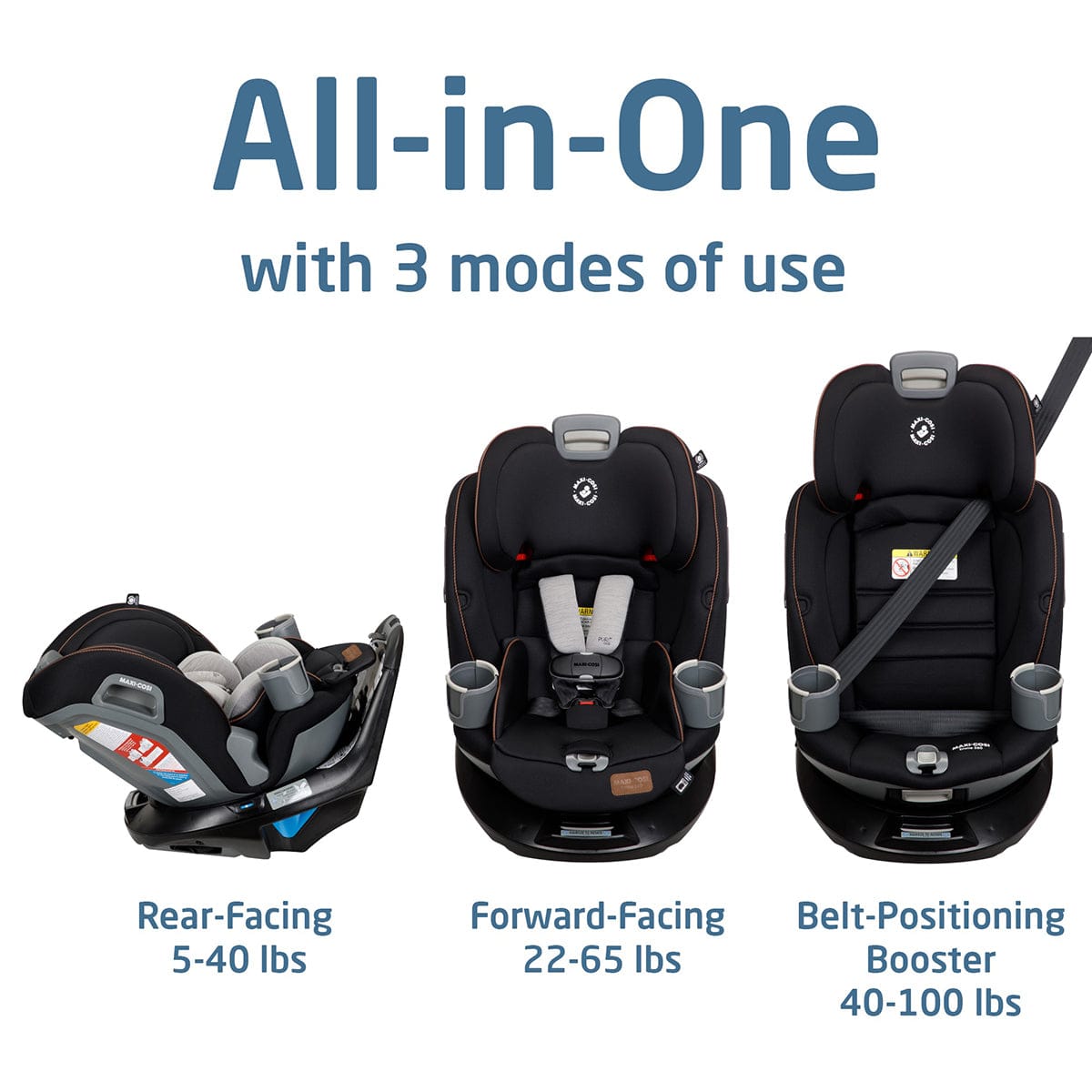 Maxi-Cosi Emme 360 Rotating All-in-One Convertible Car Seat - Network Grey - CC293GLS