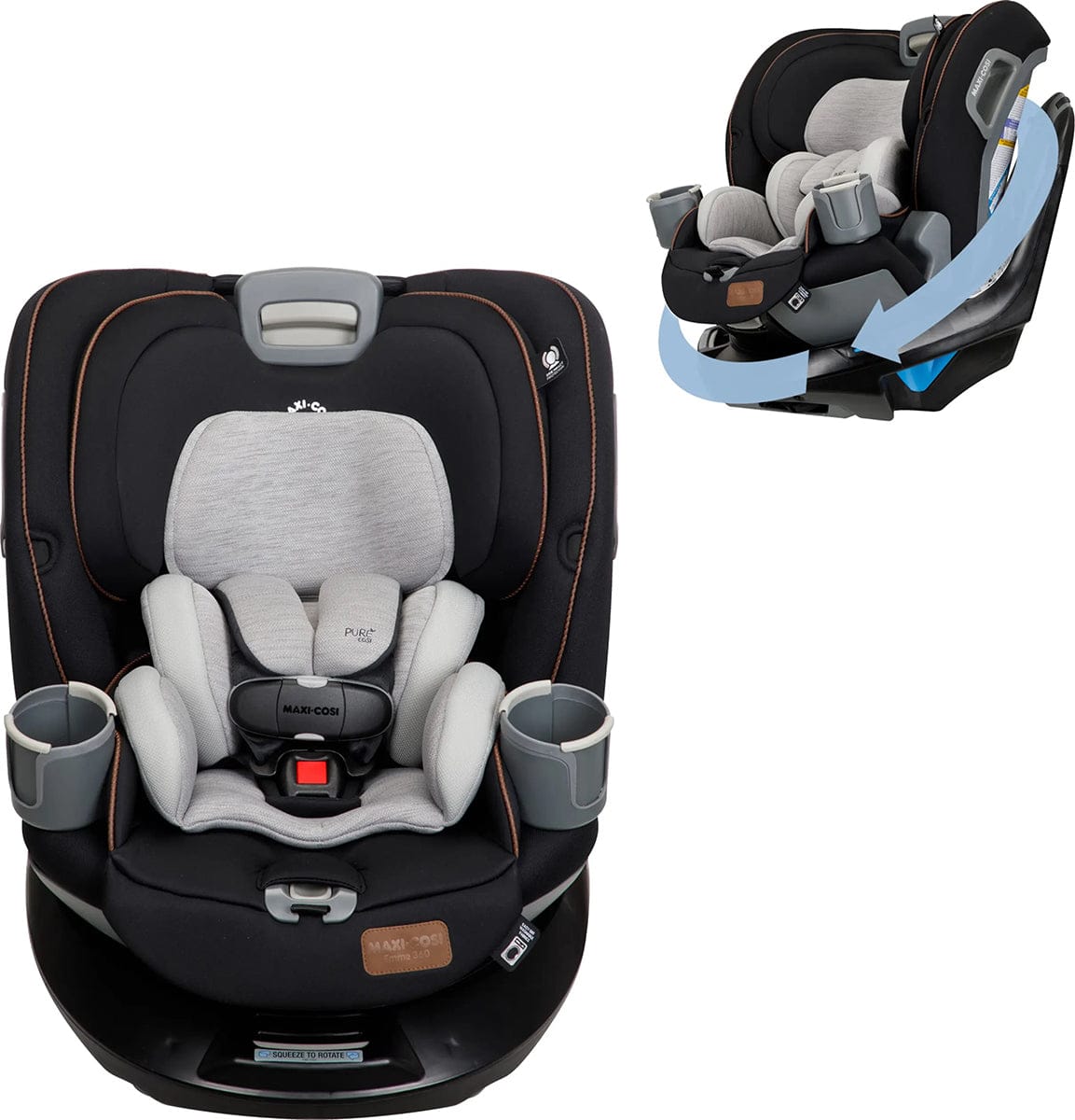 Maxi-Cosi Emme 360 Rotating All-in-One Convertible Car Seat - Network Grey - CC293GLS