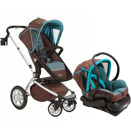 Maxi Cosi Foray Travel System - Choco Mint - CV053-22377CMT