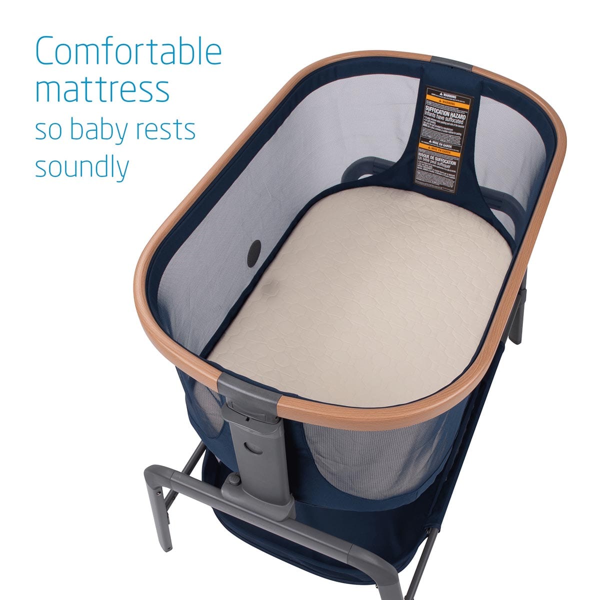 Maxi-Cosi Iora 2-in-1 Bedside Bassinet - Essential Blue