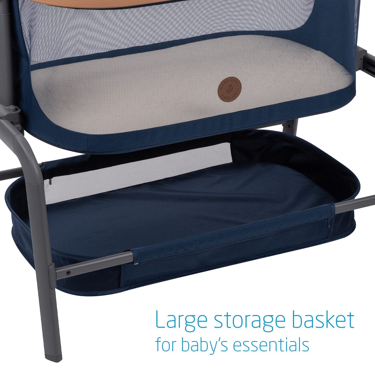 Maxi-Cosi Iora 2-in-1 Bedside Bassinet - Essential Blue