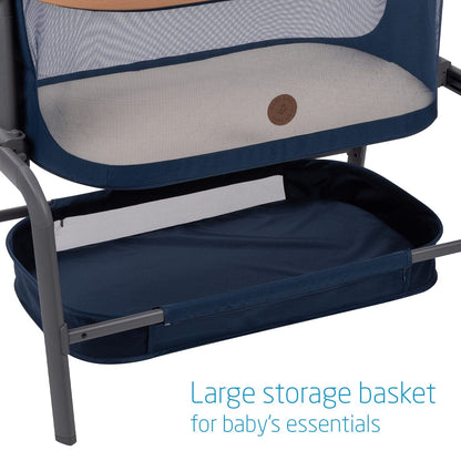 Maxi-Cosi Iora 2-in-1 Bedside Bassinet - Essential Blue