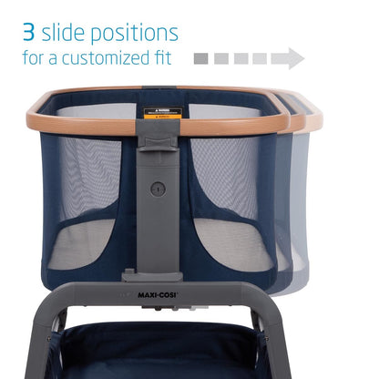 Maxi-Cosi Iora 2-in-1 Bedside Bassinet - Essential Blue