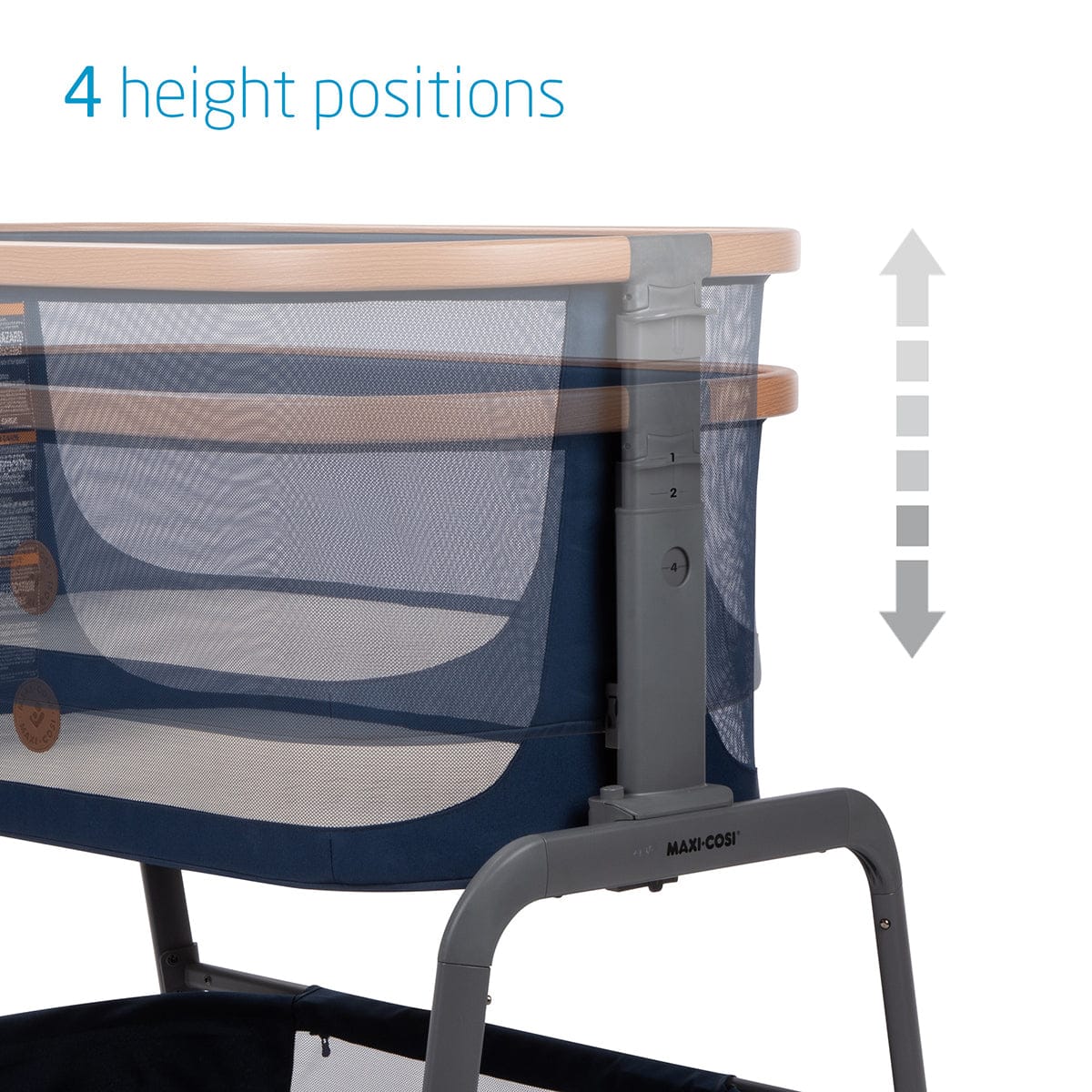 Maxi-Cosi Iora 2-in-1 Bedside Bassinet - Essential Blue