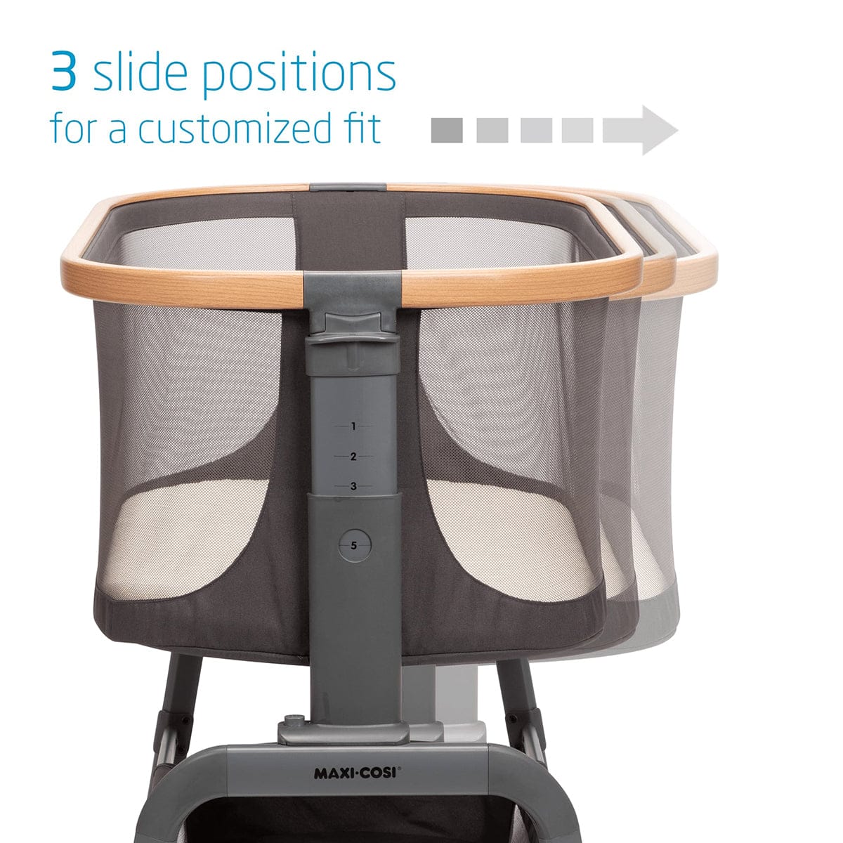Maxi-Cosi Iora 2-In-1 Bedside Bassinet - Essential Graphite - BT079FJA