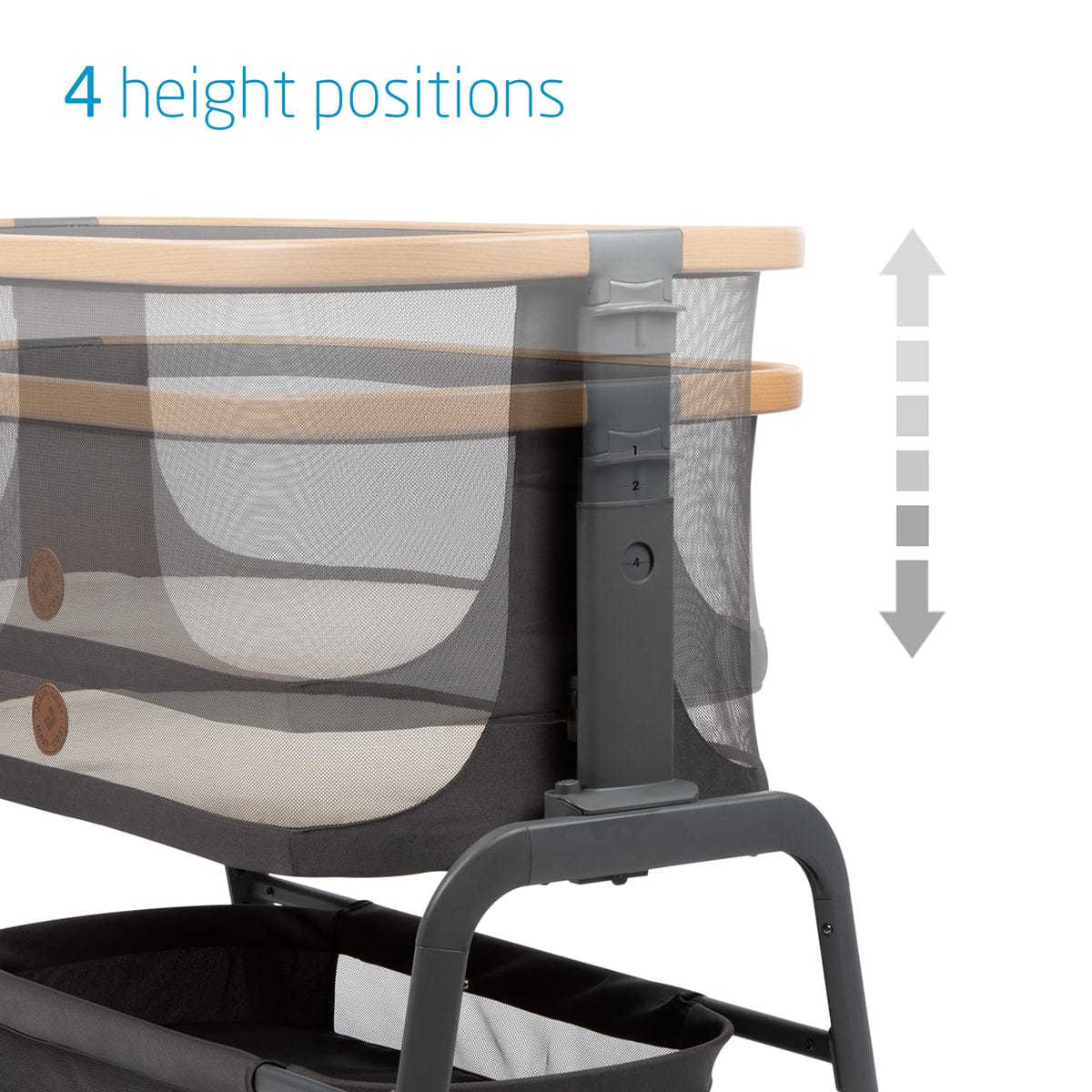 Maxi-Cosi Iora 2-In-1 Bedside Bassinet - Essential Graphite - BT079FJA