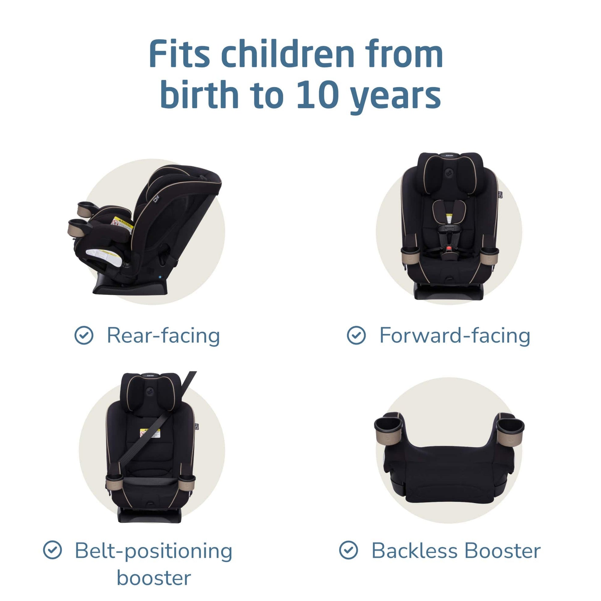 Maxi-Cosi Kani 4-in-1 Convertible Car Seat - Sea Shadow - CC430HHK