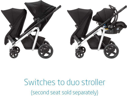 Maxi-Cosi Lila Double Stroller + Mico XP Max Travel System Bundle - Nomad Black / Essential Black - CV324ETK-CV328ETK-IC387FNA