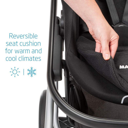 Maxi-Cosi Lila Single-to-Double Stroller - Frequency Black - CV324EYV