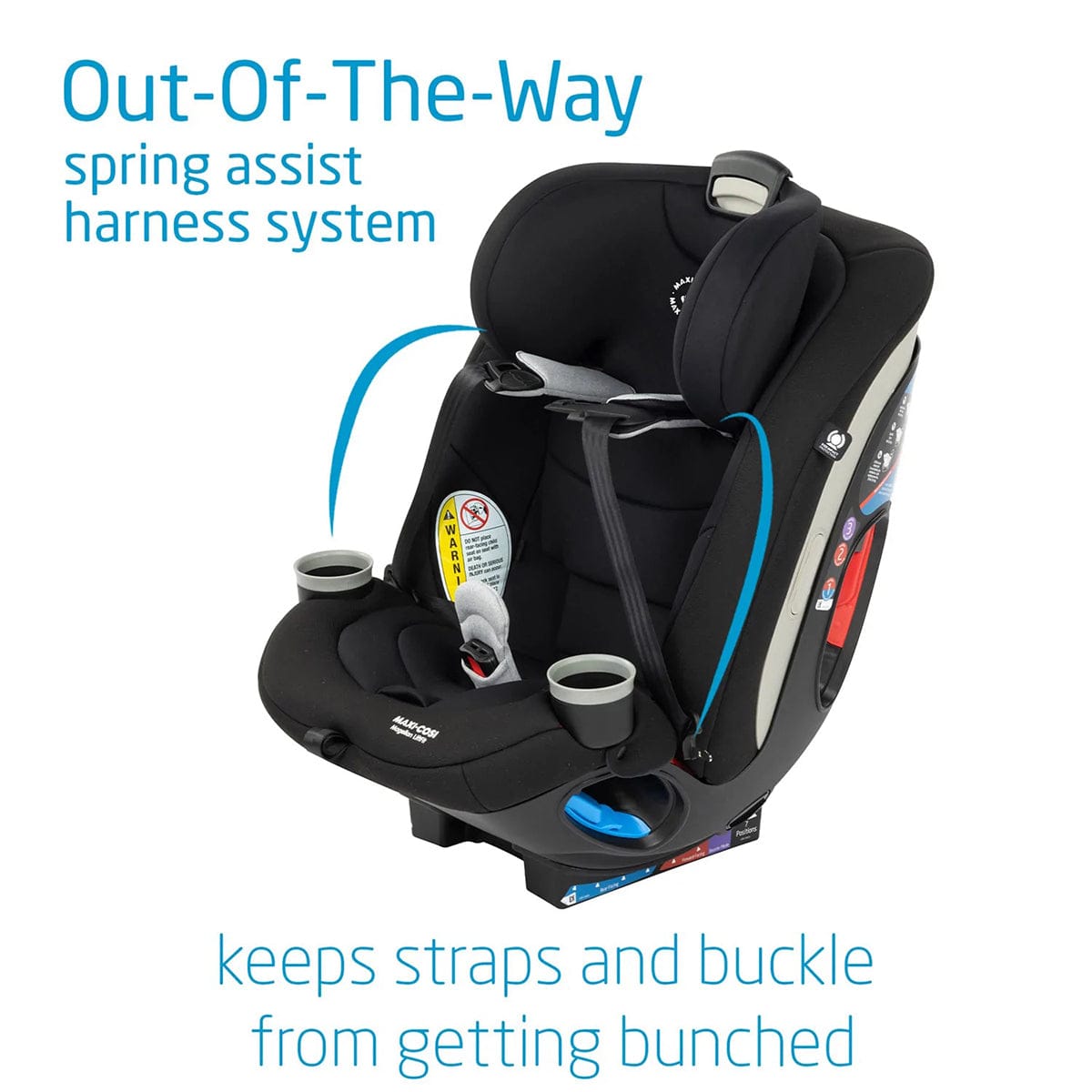 Maxi-Cosi Magellan LiftFit All-in-One Convertible Car Seat - Essential Black - CC280FNA