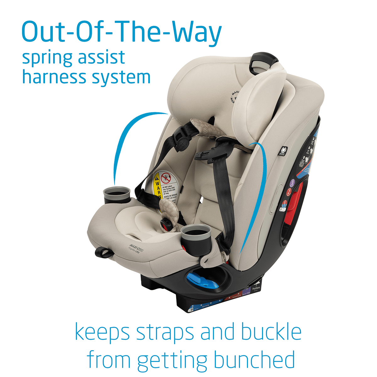 Maxi-Cosi Magellan LiftFit All-in-One Convertible Car Seat - Topia Tan - CC280GCB