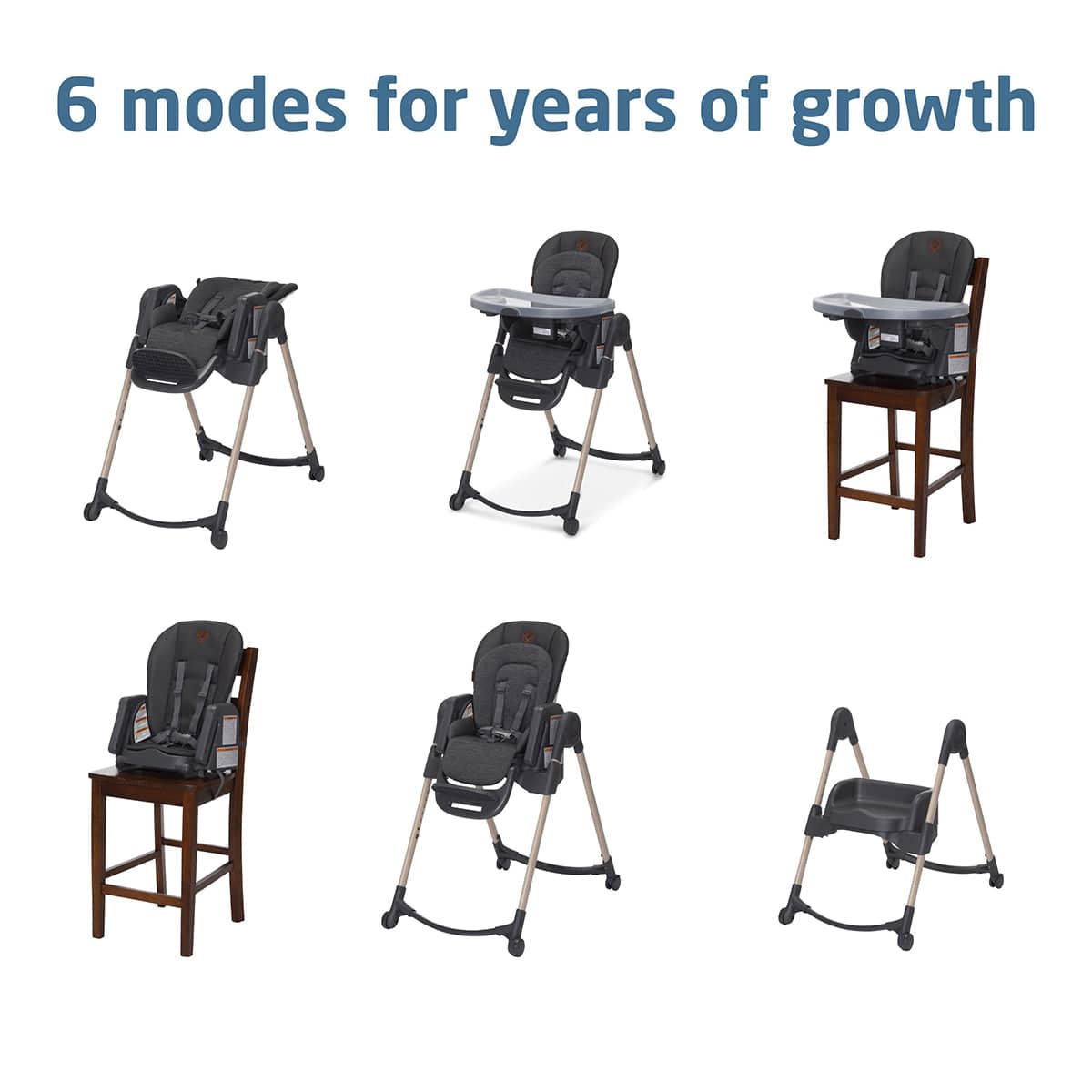 Maxi-Cosi Minla 6-in-1 High Chair (Classic Graphite)
