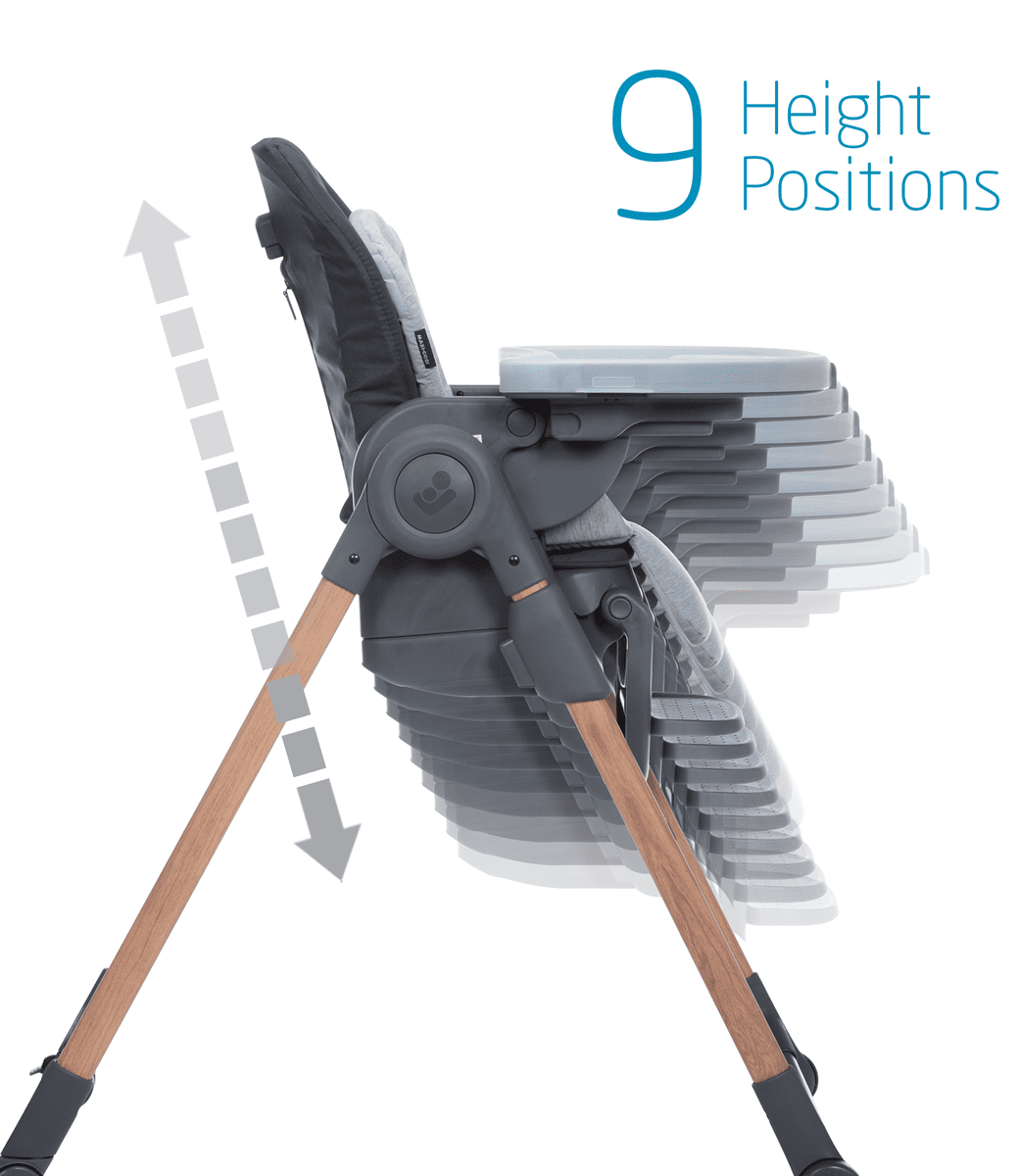 Maxi-Cosi Minla 6-In-1 High Chair - Essential Graphite - HC258FJA