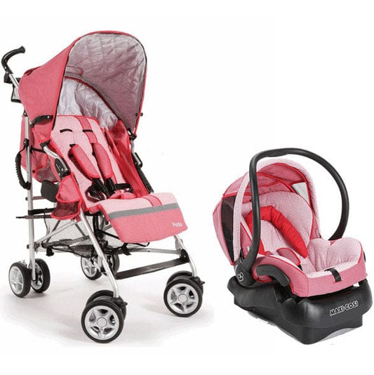 Maxi Cosi Perle Travel System - Lily Pink - 01443-22377LYP