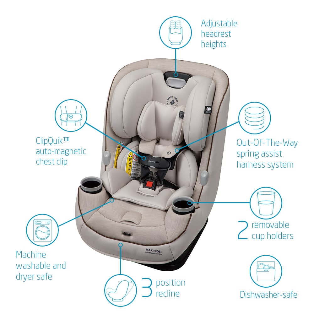 Maxi-Cosi Pria Max All-in-One Convertible Car Seat - Desert Wonder (PureCosi) - CC208GKF