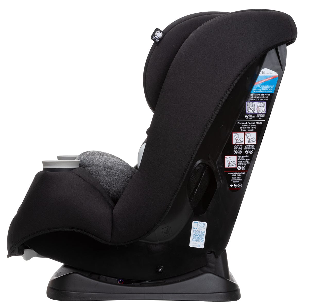 Maxi-Cosi Pria Max All-in-One Convertible Car Seat - Essential Black  (PureCosi) - CC208FNA