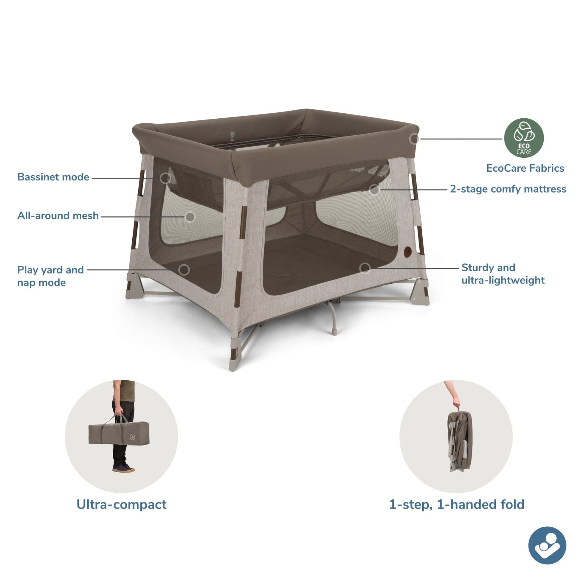 Maxi-Cosi Swift Play Yard - Classic Truffle - PY430HNY