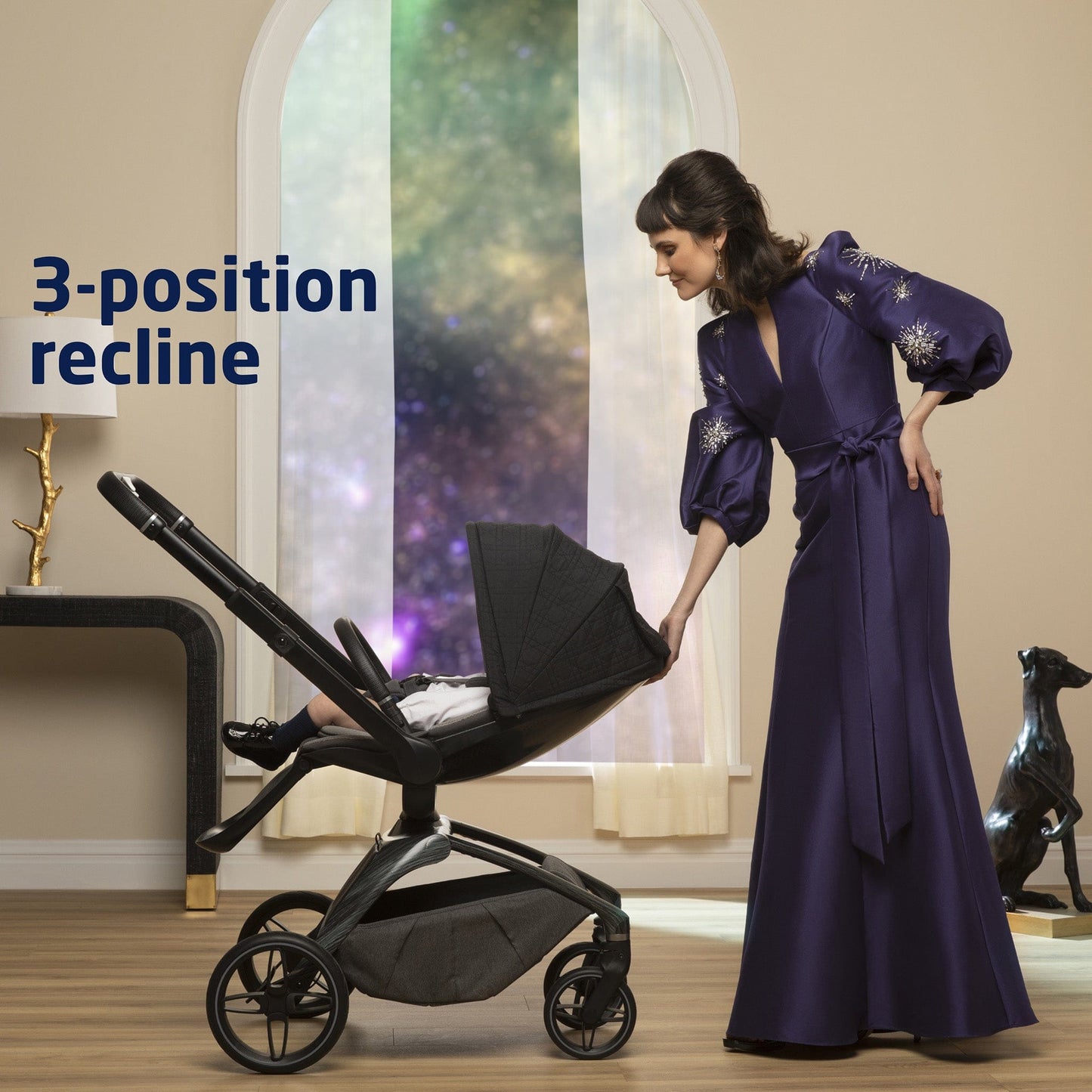 Maxi-Cosi Tana 360 Rotating Modular Stroller + Bassinet Bundle - Onyx Heritage - CV452HCV-CV460HCV
