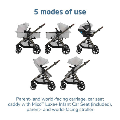Maxi-Cosi Zelia 2 Luxe+ Travel System - Arctic Frost - TR485HKP