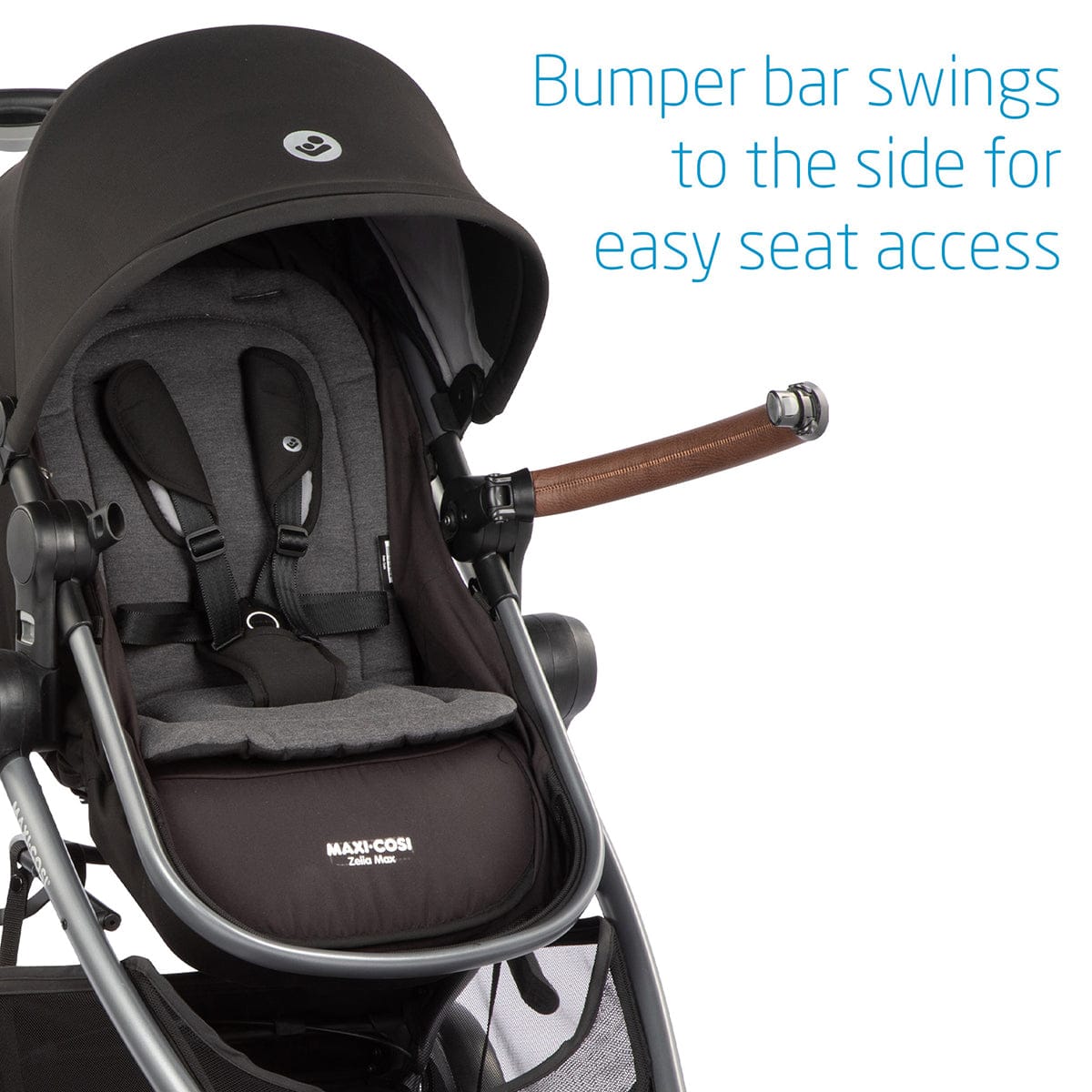 Maxi-Cosi Zelia2 Max 5-in-1 Modular Travel System - Essential Black - TR477FNA