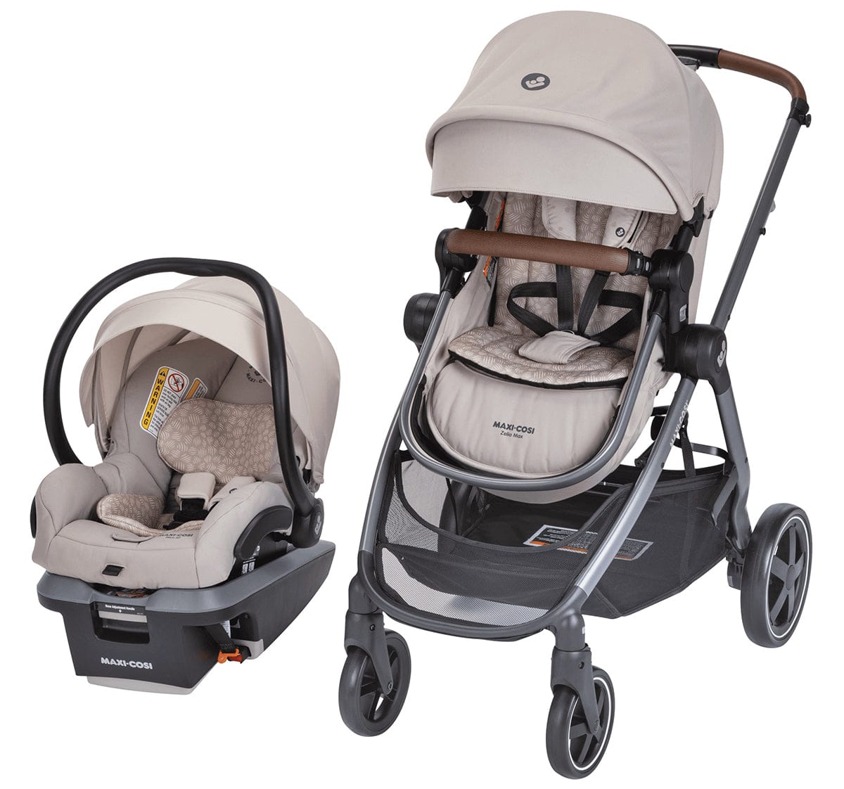 Maxi-Cosi Zelia2 Max 5-in-1 Modular Travel System - Tropia Tan - TR477GCB
