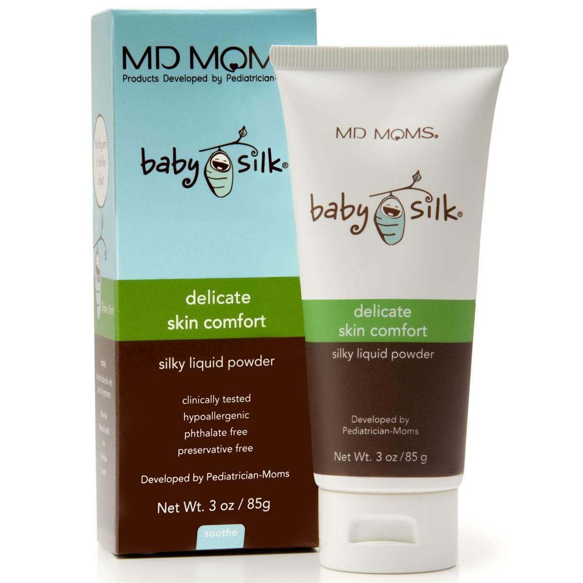MD Moms Delicate Skin Comfort Silky Liquid Powder, 3 oz - 2002-MDMOMS